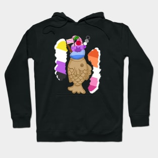 (Custom) Pride Taiyaki NB Lesbian Catgender Ace and Amicusromantic Hoodie